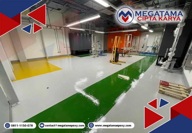 jasa epoxy lantai pabrik baterai