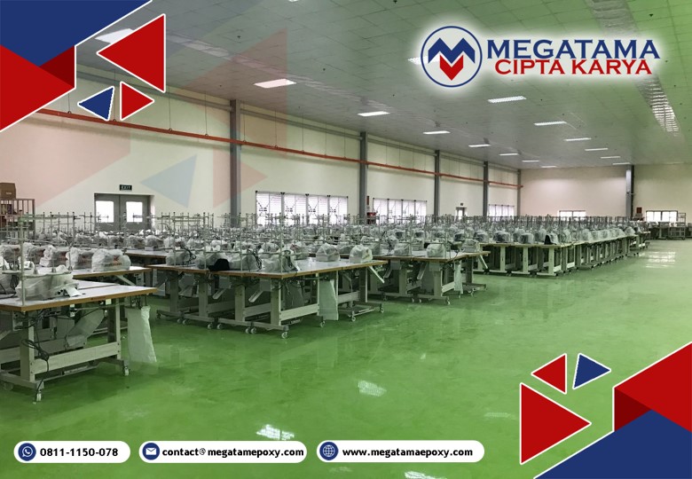 jasa epoxy lantai pabrik garmen