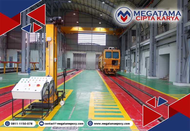 jasa Epoxy Lantai Pabrik Kereta
