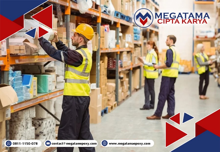 jasa epoxy lantai gudang handphone