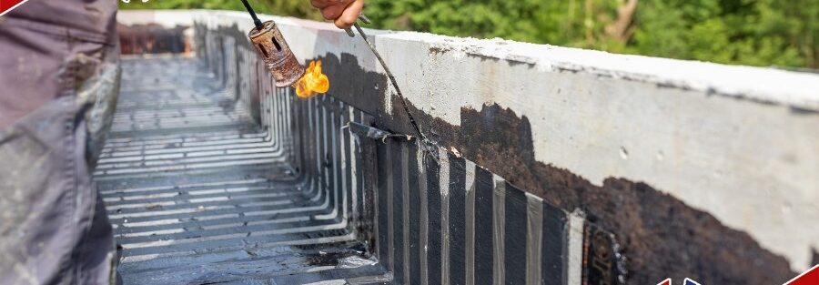 aplikasi waterproofing membrane bakar