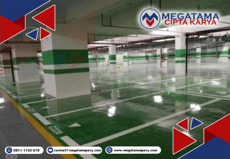 epoxy gedung parkir Pontianak