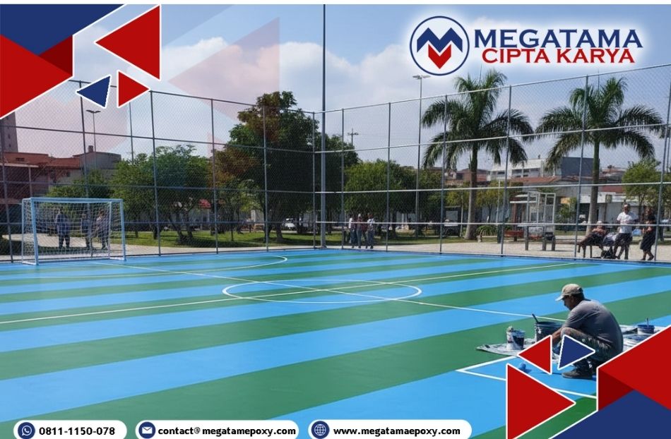 Jasa pengecatan lapangan futsal murah