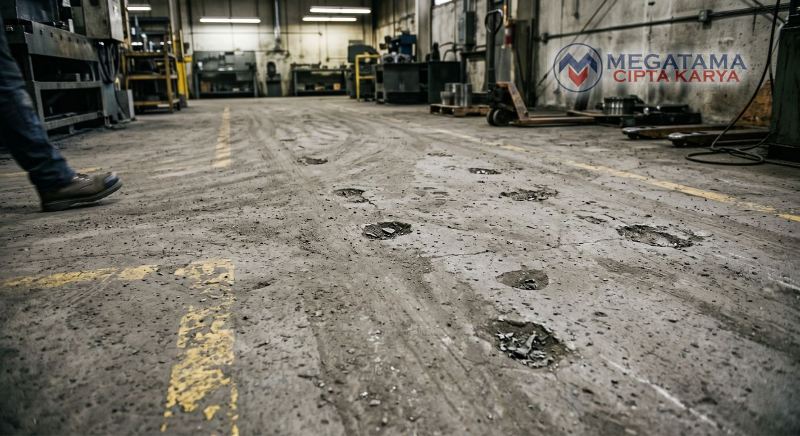 lantai yang tidak dilapisi epoxy