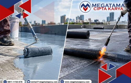 perbandingan waterproofing coating dan membrane