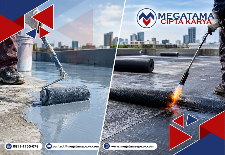 perbandingan waterproofing coating dan membrane